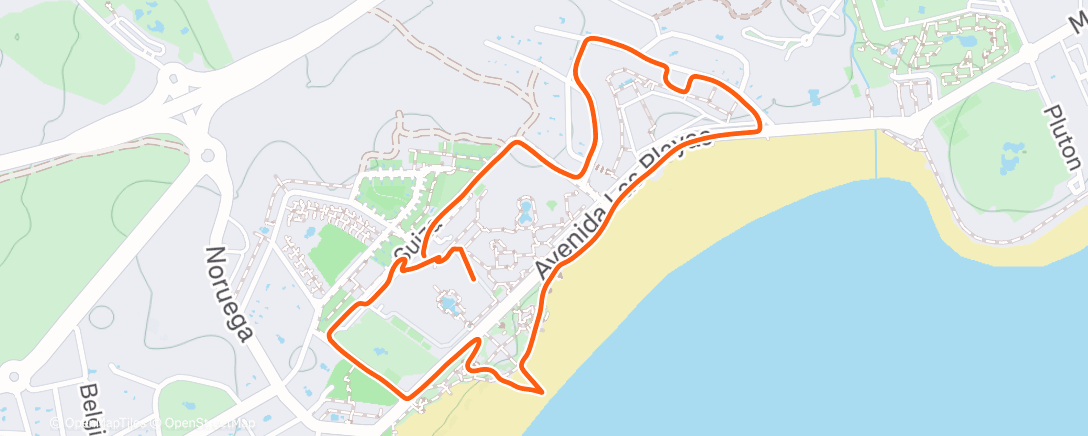 Map of the activity, Avondwandeling. Korte wandeling voor de vetverbranding 😜 na het "dinner"