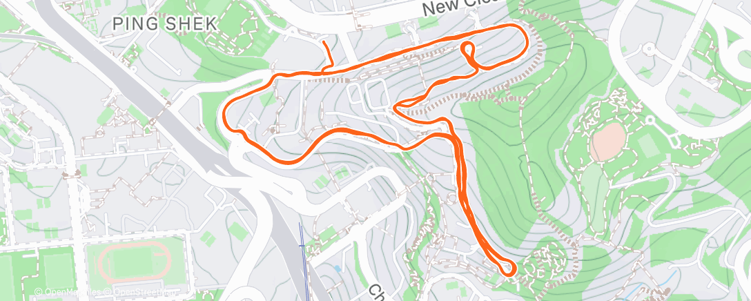 Карта физической активности (Evening Run)