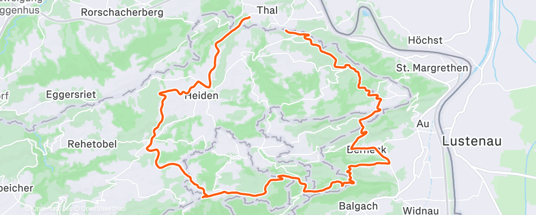 Map of the activity, Afternoon Mountain Bike Ride