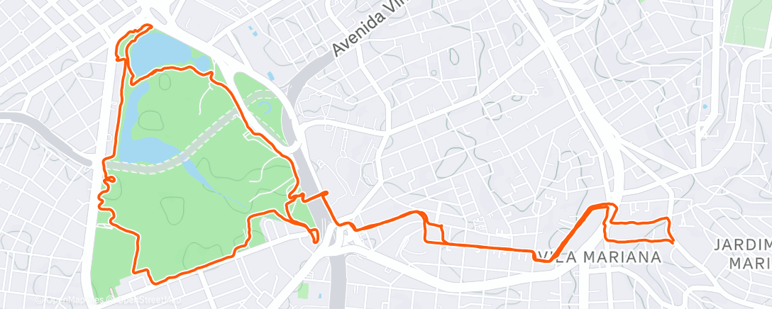 Map of the activity, Trote na trilha em boa companhia