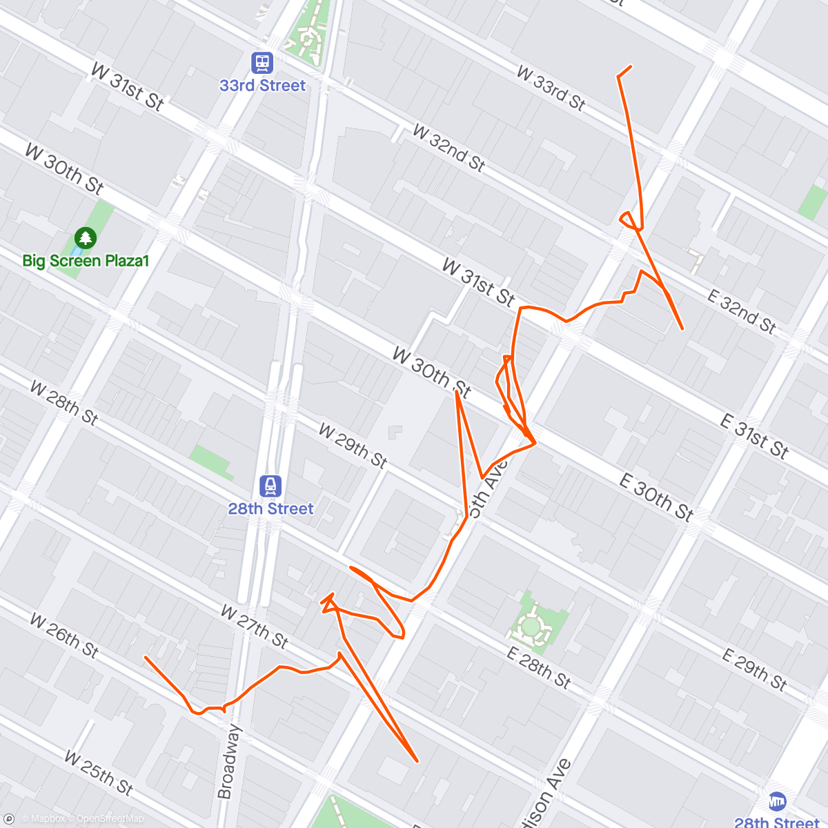 Map of the activity, Leaving work early