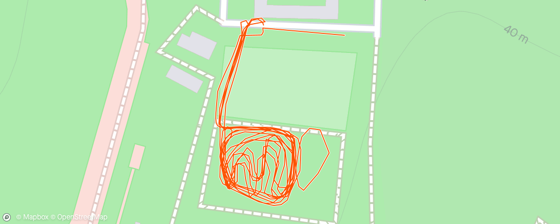 Map of the activity, Wythenshaw Pump Track