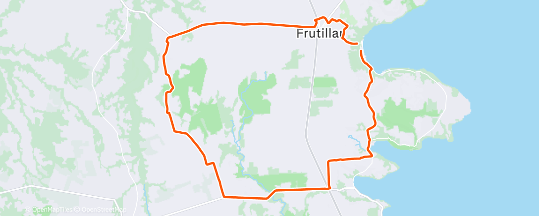 Map of the activity, Cerca de Frutillar