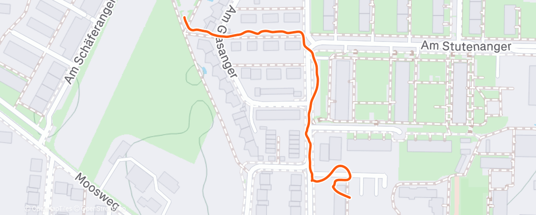 Map of the activity, Spaziergang am Nachmittag