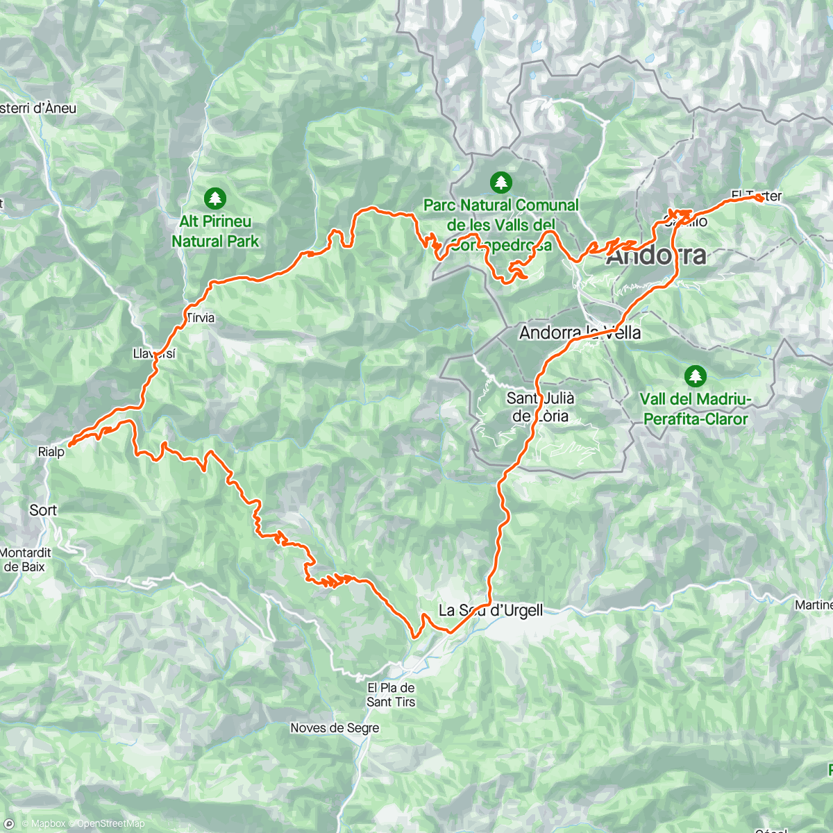 Map of the activity, 🇦🇩🇪🇸🇦🇩 Pyrenees: Views on point ⛰️🤩⛰️