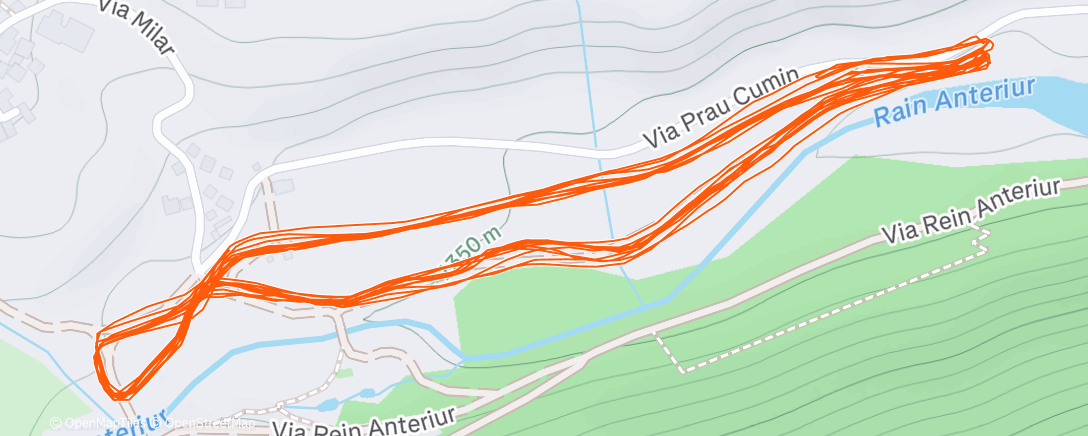 Карта физической активности (Ski Nordisch zur Mittagszeit)