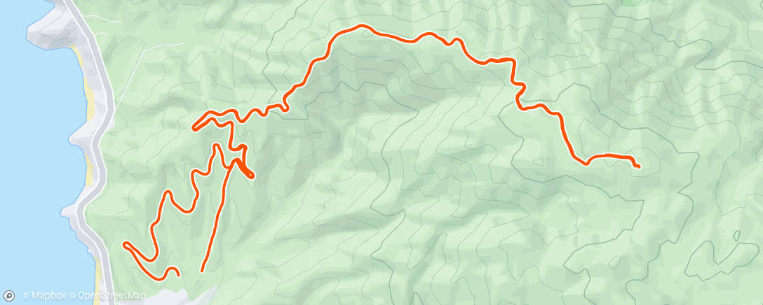 Mapa de la actividad, Montara summit