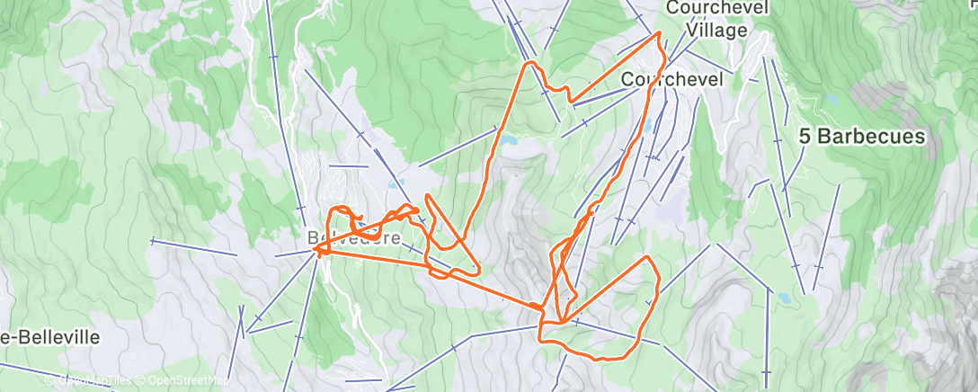 Map of the activity, First Day in Maribel