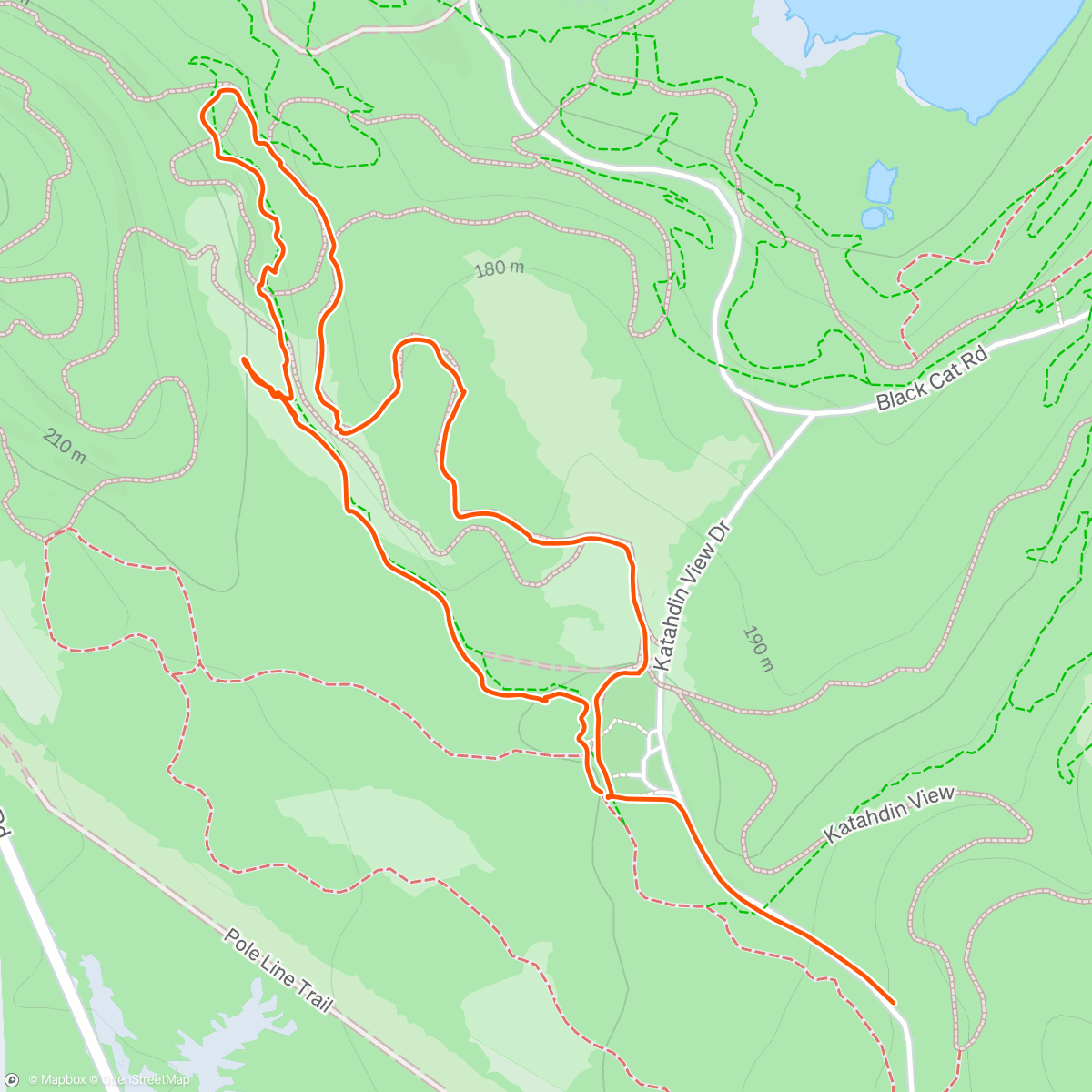 Map of the activity, Morning Walk