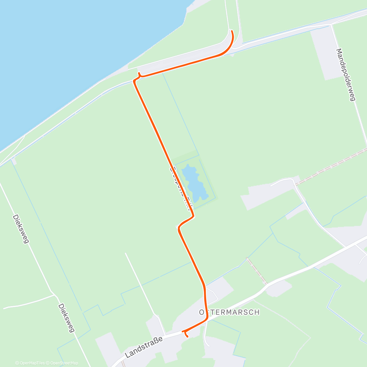 Map of the activity, Spaziergang am Nachmittag