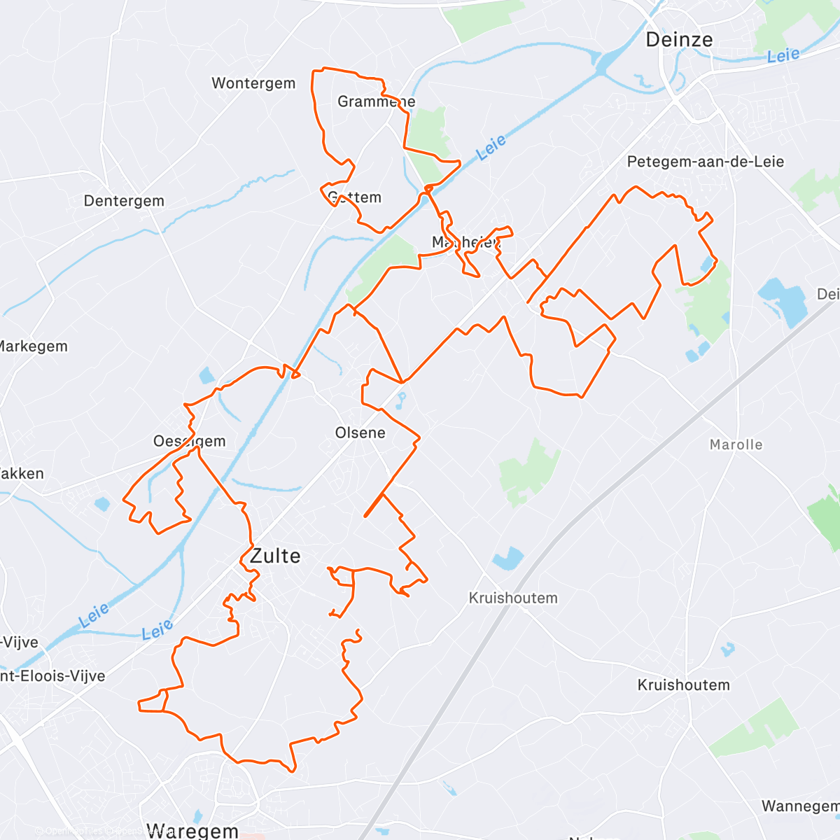Map of the activity, vtt zulte