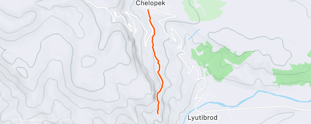 Map of the activity, Dogs Walk