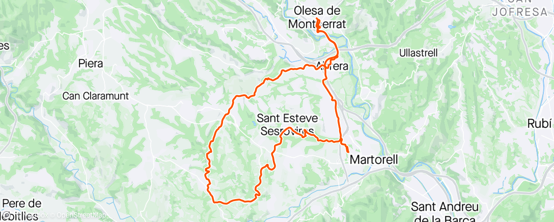Map of the activity, Entre vinyes