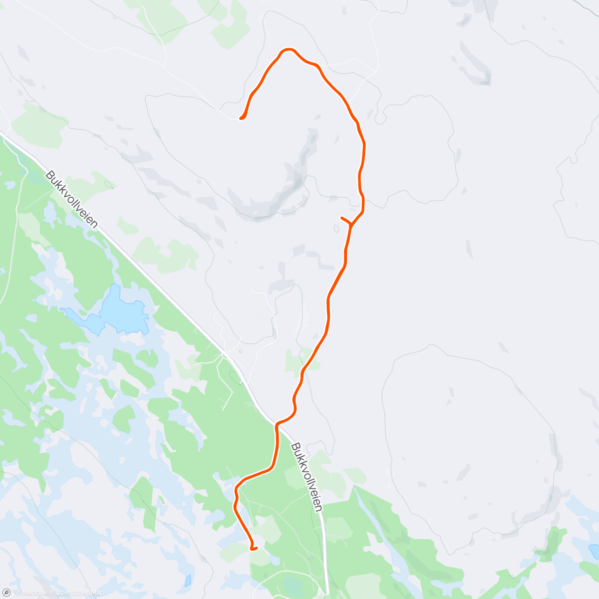 Map of the activity, Røros Langrenn, med kidsa