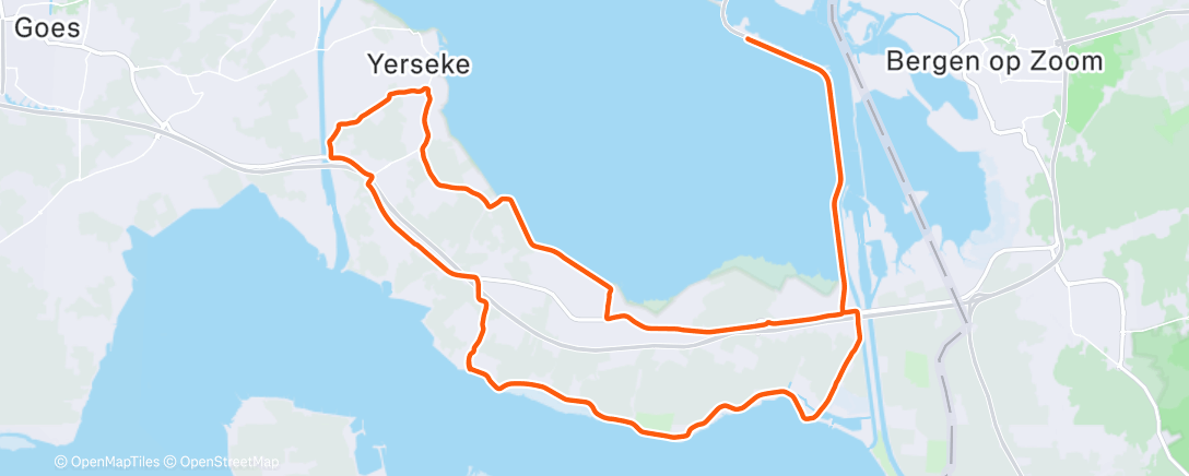 Map of the activity, Afternoon Ride