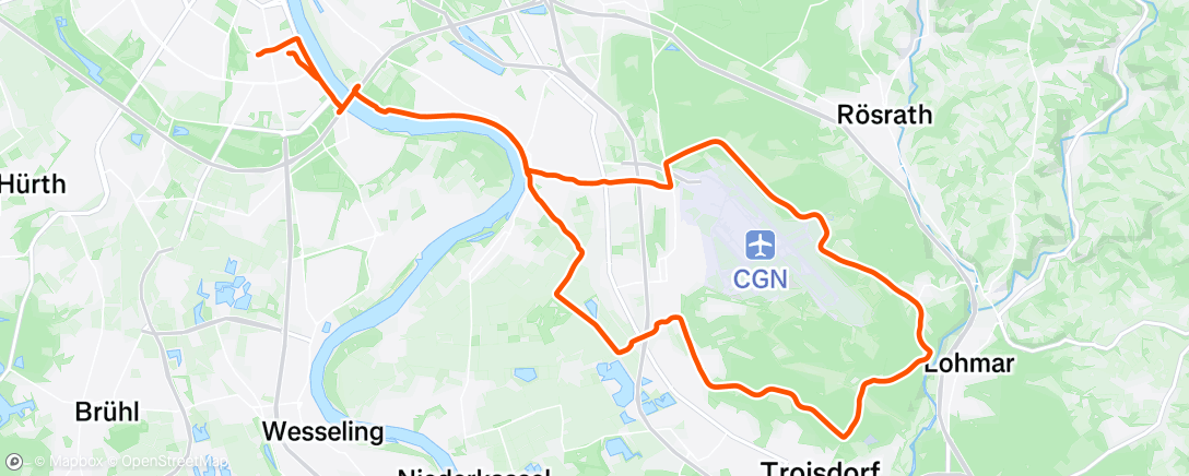 Map of the activity, Fahrt am Morgen