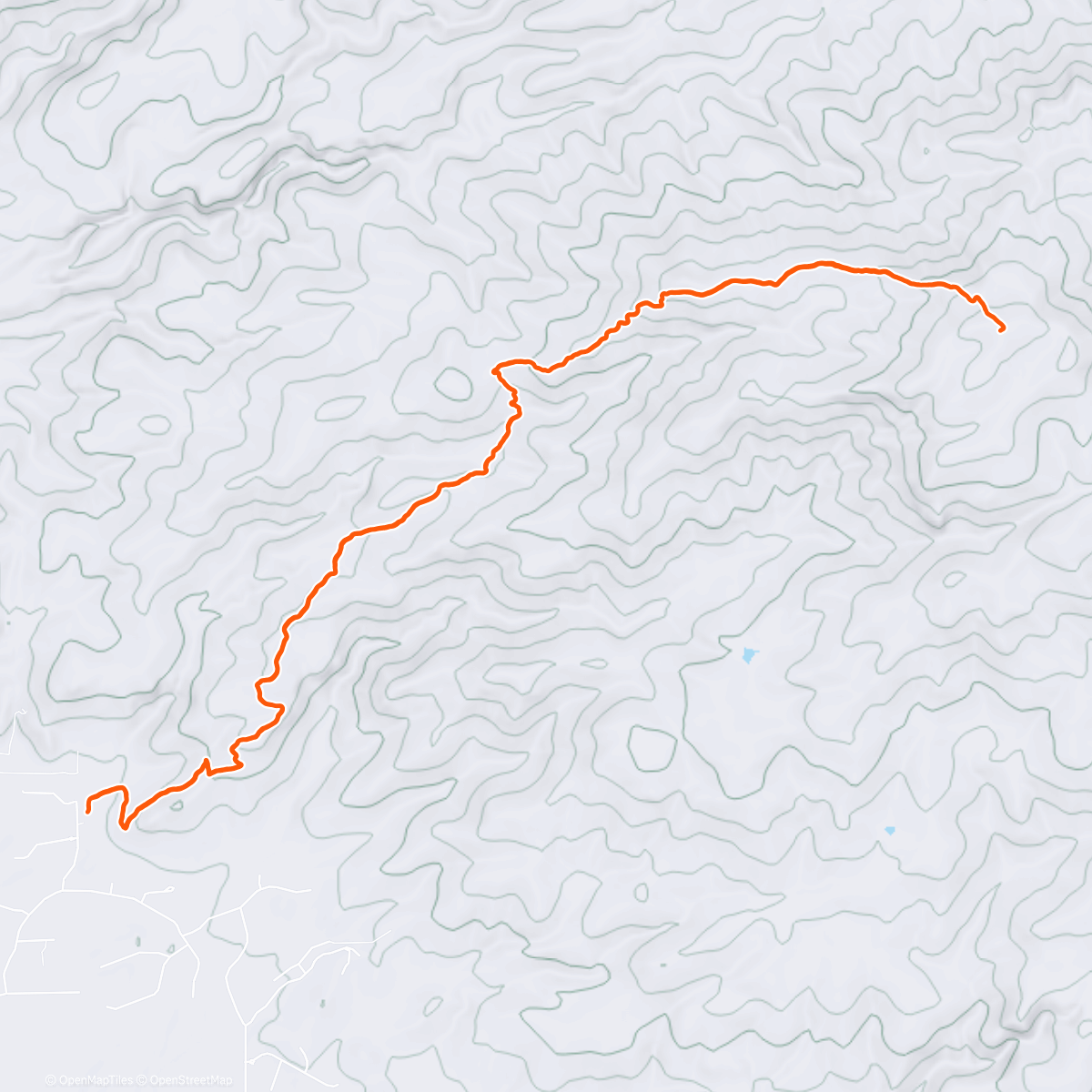 Map of the activity, Agua Caliente
