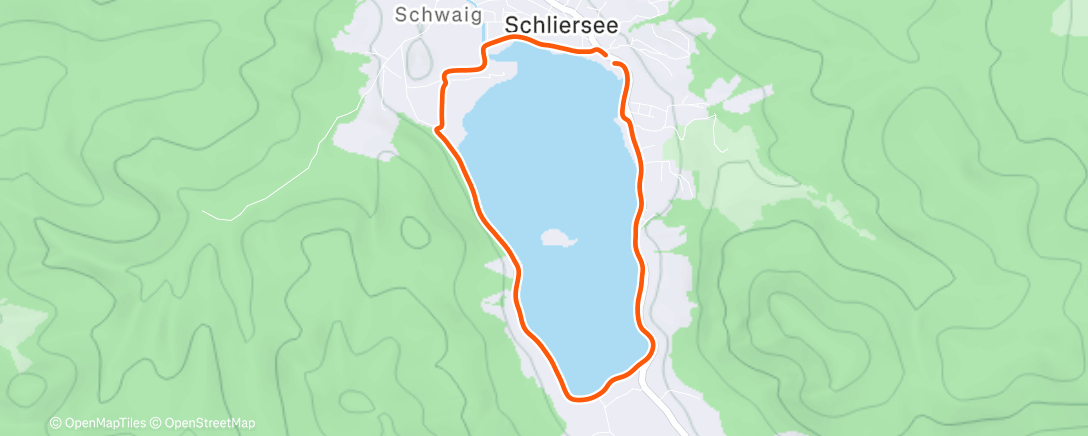 Map of the activity, Lauf am Nachmittag