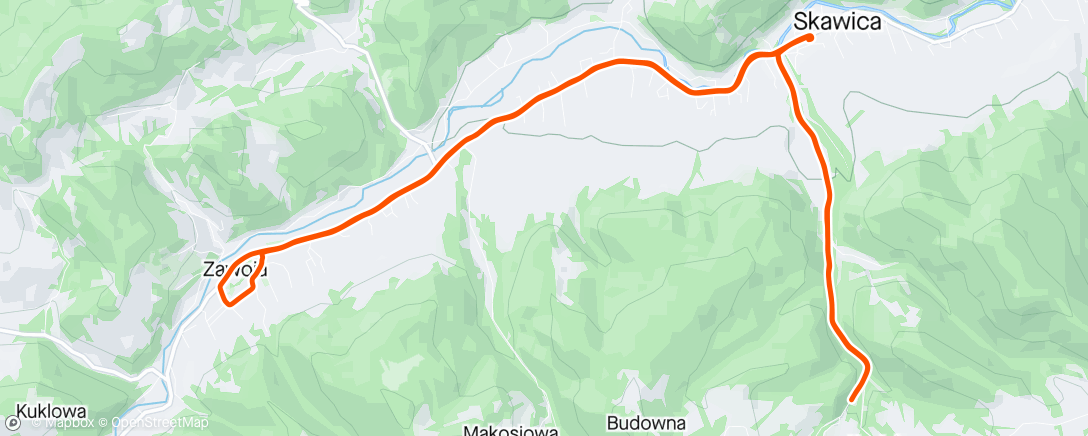 Map of the activity, Zawoja Centrum
