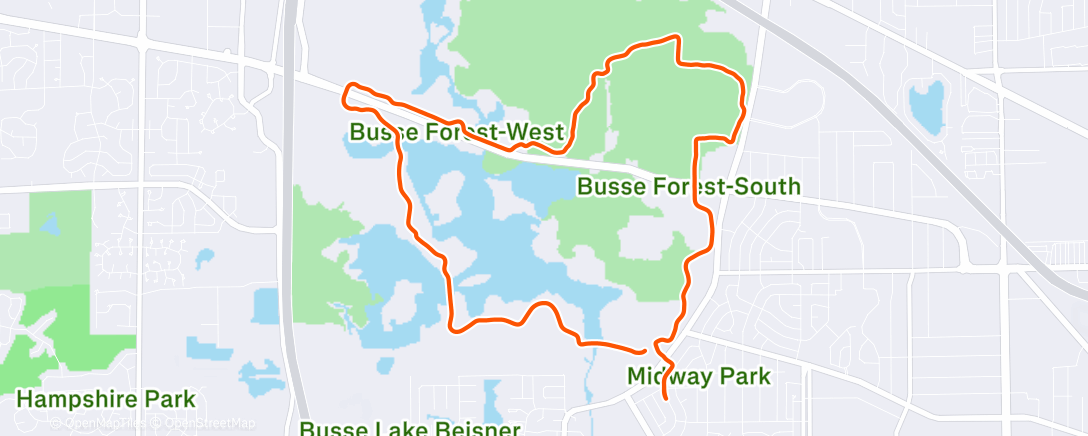 Карта физической активности (Mall Cops @ Busse)