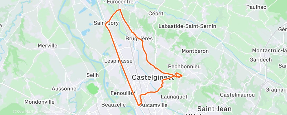 Карта физической активности (Saisir le quadriceps)