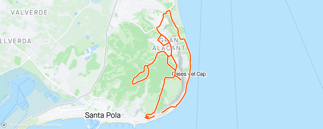 Map of the activity, Santa Pola Dag 4