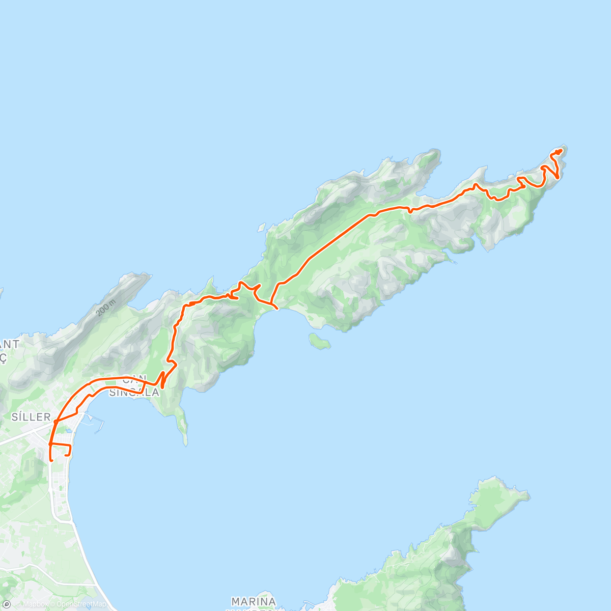 Map of the activity, CAP Formentor