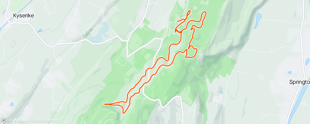 Map of the activity, First 8 miler since January I think.