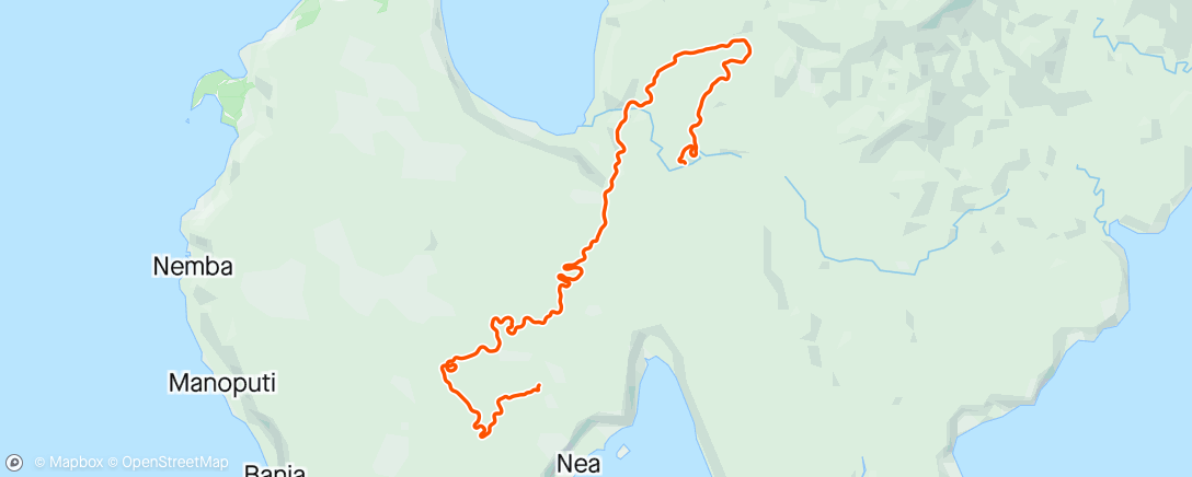 Map of the activity, Zwift - Carson -4 in Makuri Islands