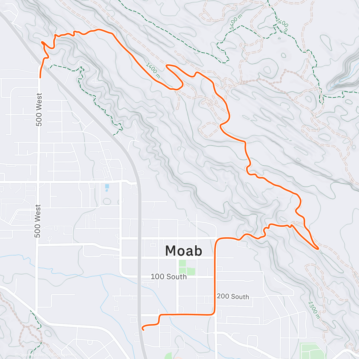 Карта физической активности (Morning Commute)