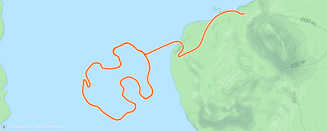 Map of the activity, Zwift - Race: British Cycling Race Series (D) on Volcano Circuit CCW in Watopia