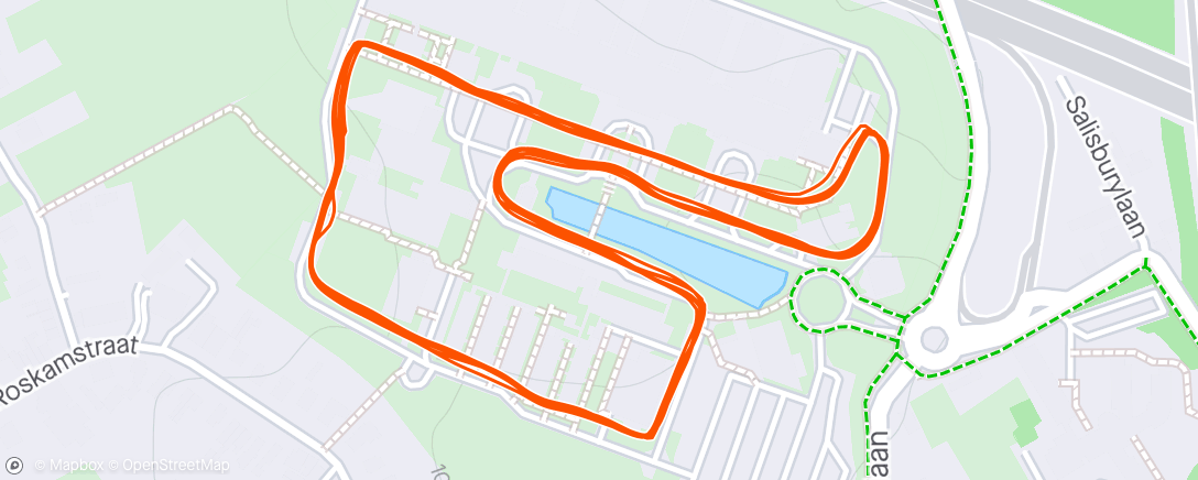 Map of the activity, VDK halve marathon me Teun, pipitrein On fire💥