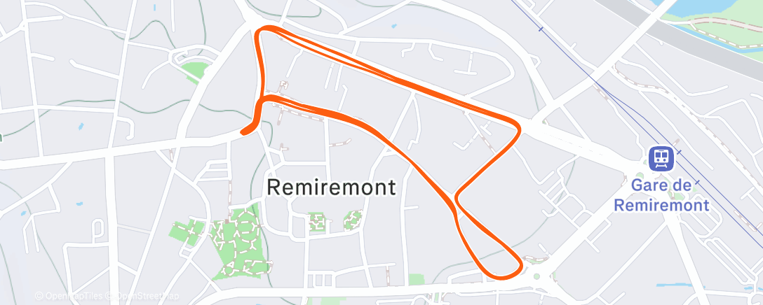 Map of the activity, Corrida des Abbesses ✨🎄