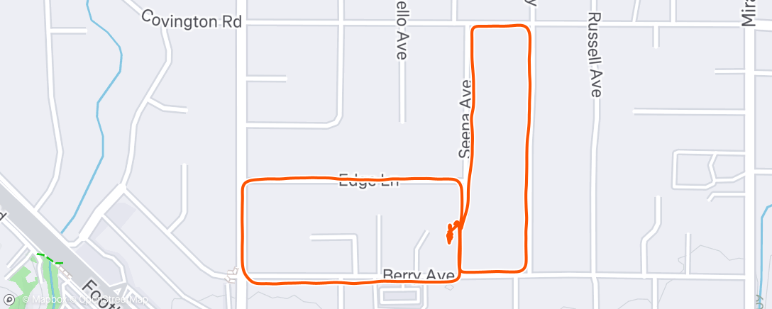 Map of the activity, Lauf am Nachmittag
