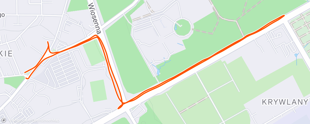 Map of the activity, Night Walk