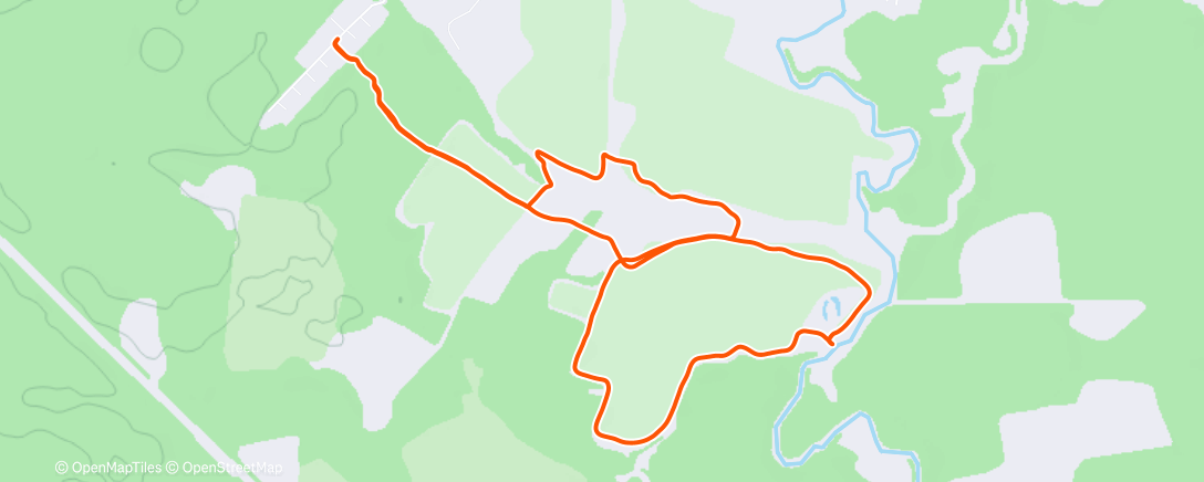 Map of the activity, Morning Nordic Ski