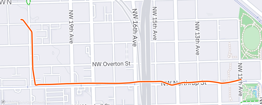 Map of the activity, Afternoon Walk