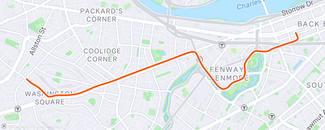 Map of the activity, Commute