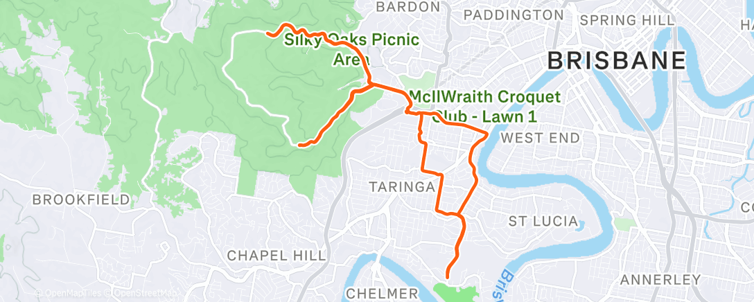 Map of the activity, Morning Ride