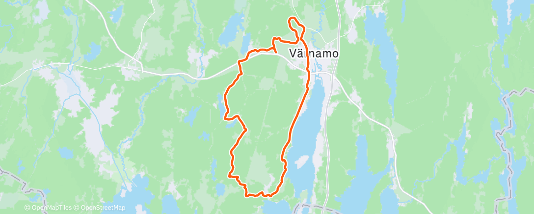 Map of the activity, Morning Mountain Bike Ride