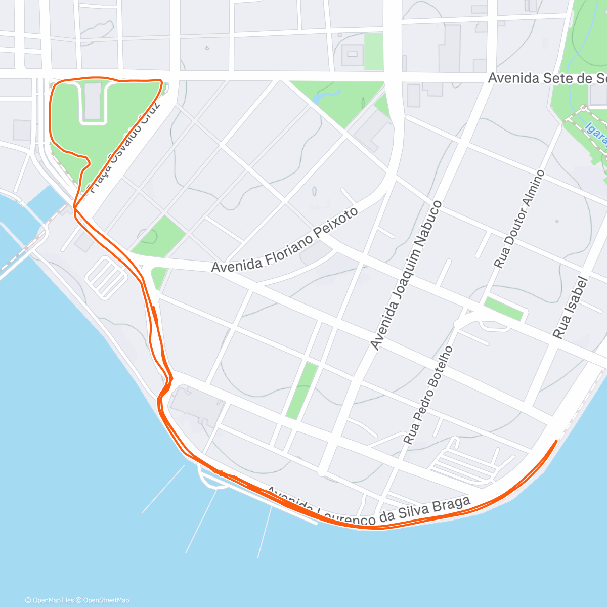 Map of the activity, Manaus