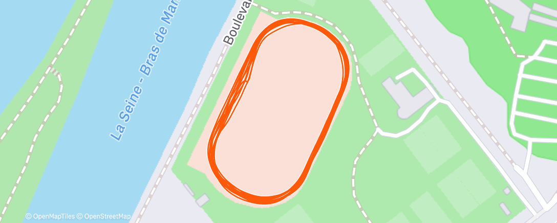 Map of the activity, 1er run de l année 2026