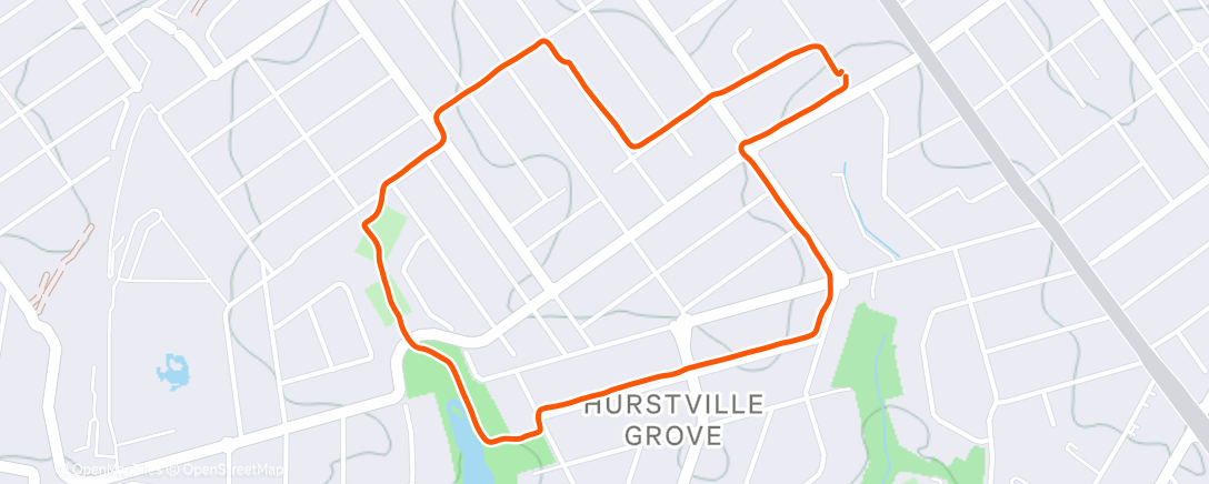 Map of the activity, Afternoon Walk