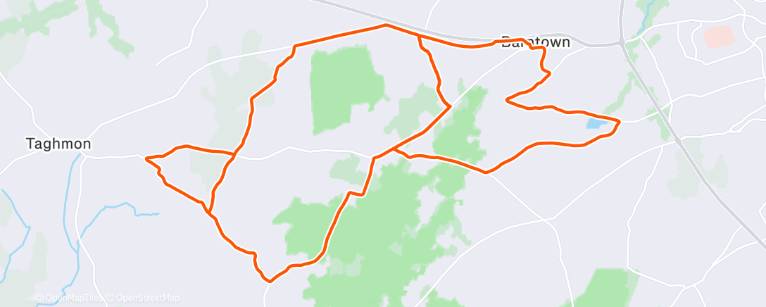 Map of the activity, Afternoon Ride