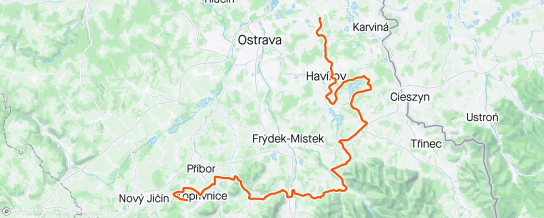 Map of the activity, Gracia Tour stage 1