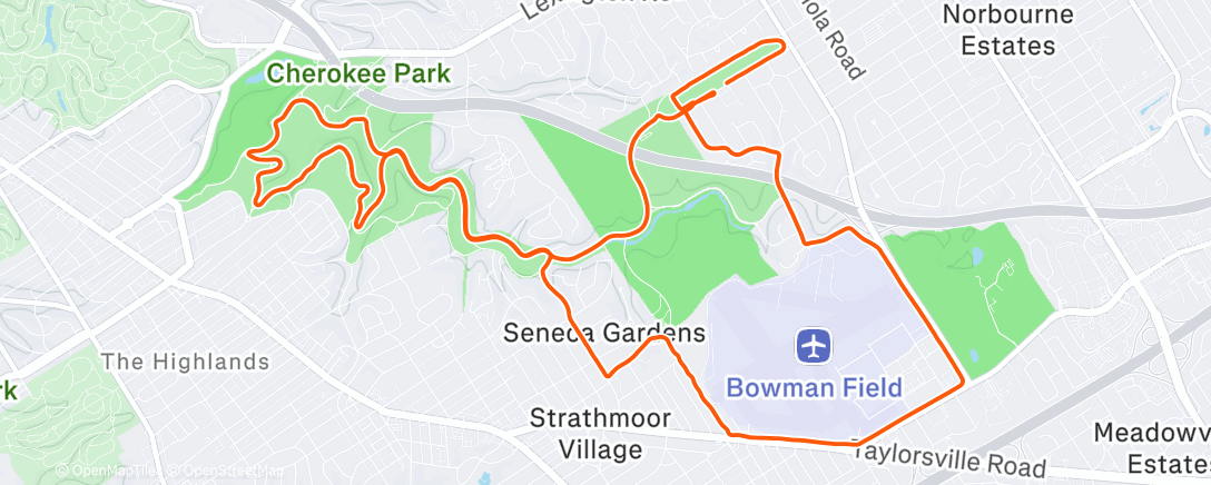 Map of the activity, Christmas Run 🎄