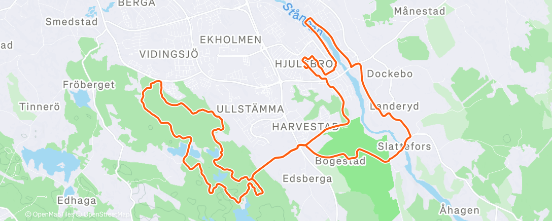 Map of the activity, Juldagslaban