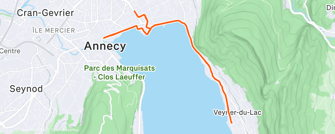 Карта физической активности (Afternoon Run)