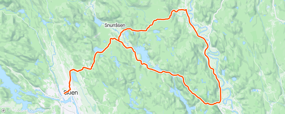 Map of the activity, Morningsride