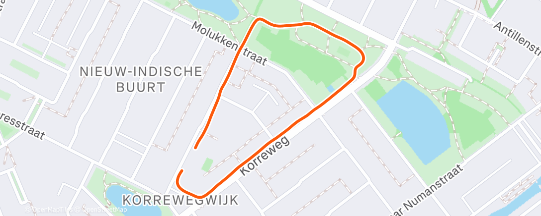 Map of the activity, 1 Januari - 1KM